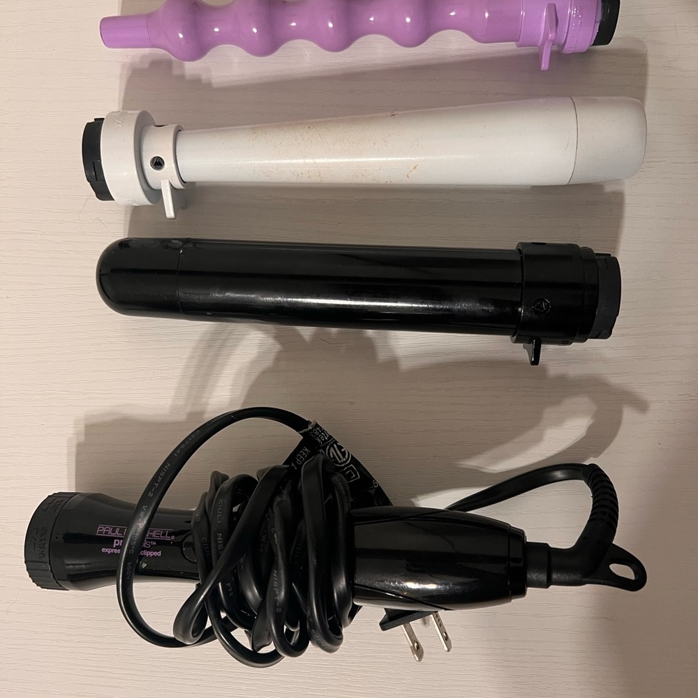 Paul Mitchell Interchangeable Wand Hair Styling Tool - Black, White, Purple